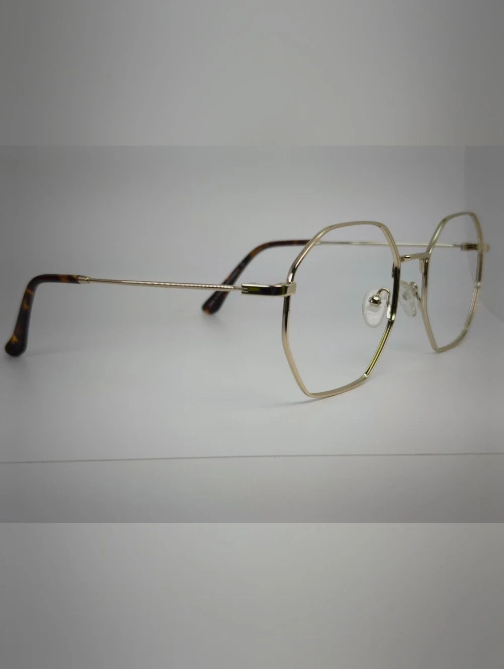 Octave. Gold Geometric Frame Women's Eyewear.